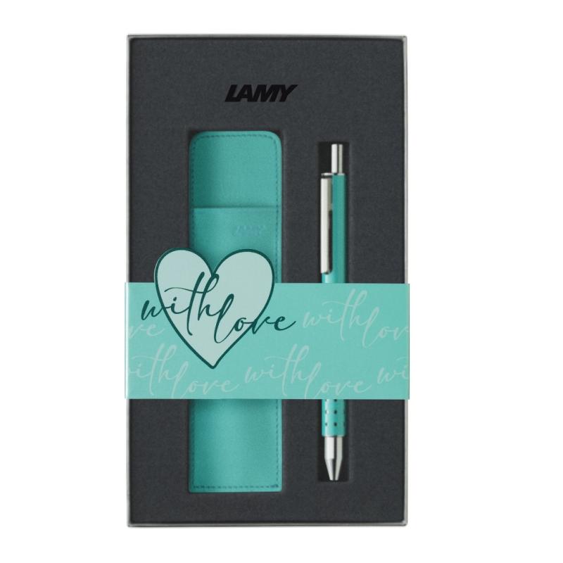 LAMY Tintenroller swift lagoon im Set mit Etui