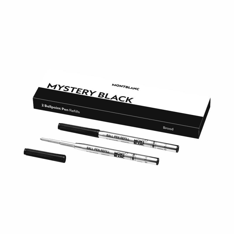 MontBlanc® Ballpoint Pen Refill B 2 Stück mystery black