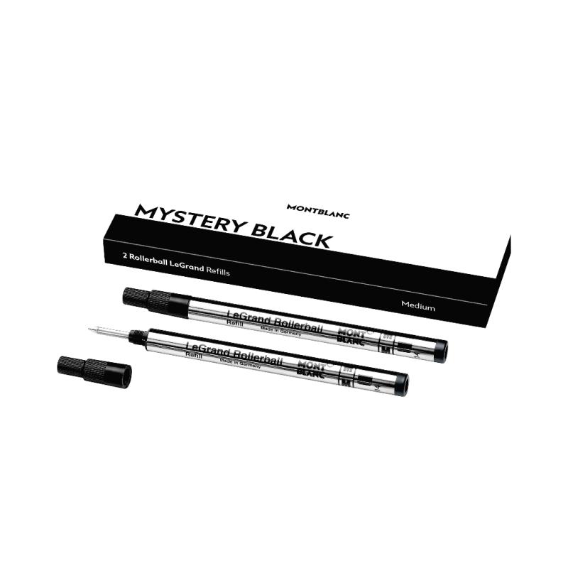 MontBlanc® Rollerball Pen Refill LeGrand M 2 Stück mystery black