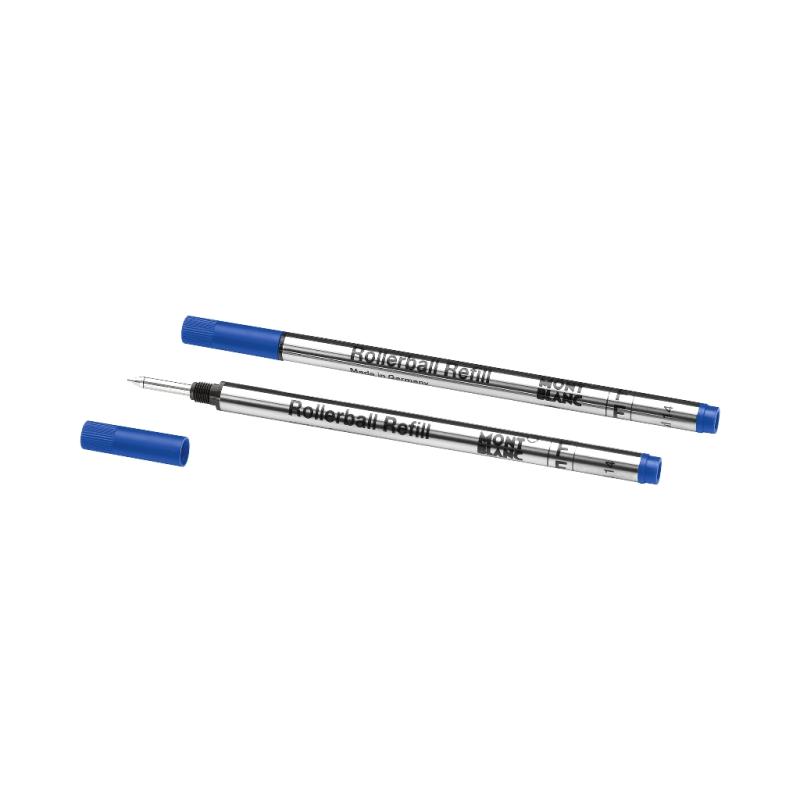 MontBlanc® Rollerball Pen Refill F (fein) 2er  royal blue