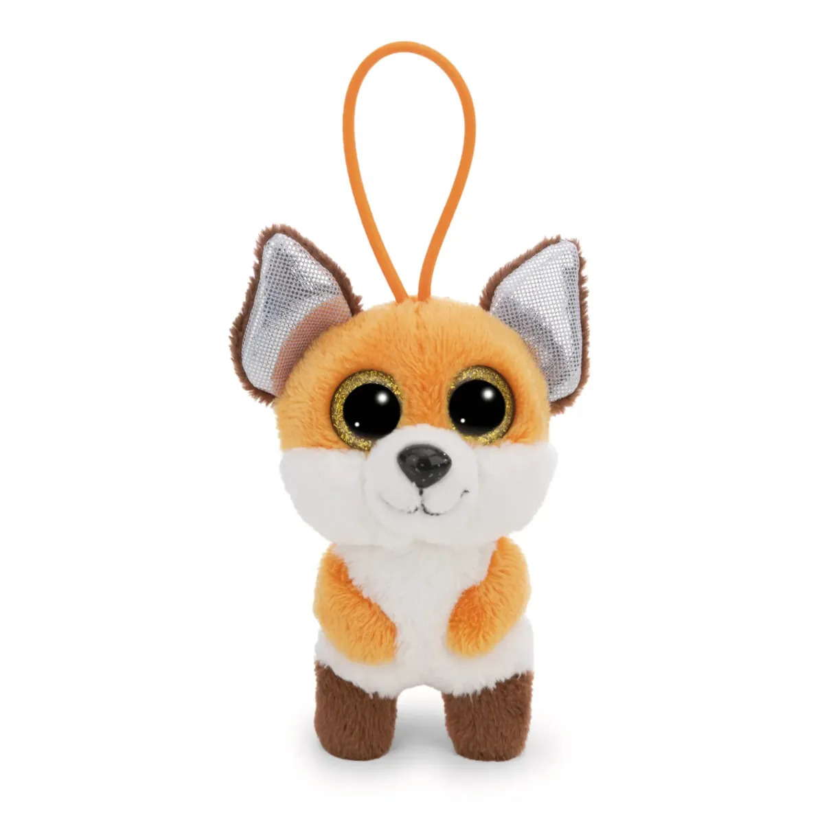 Nici Glubschis 9cm Kuscheltier-Schlüsselanhänger mit Loop in Schulranzen-Box Fuchs Runizzi