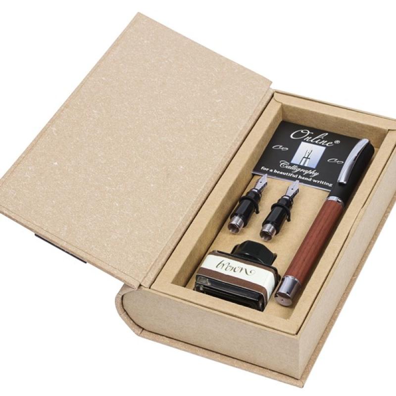 Online Kalligrafie-Set Vision Nature rosewood - Federn: 0,8mm / 1,4mm / 1,8mm