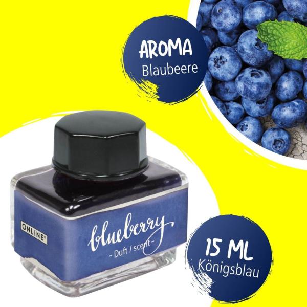 Online Tintenglas 15ml Tinte der Sinne blueberry