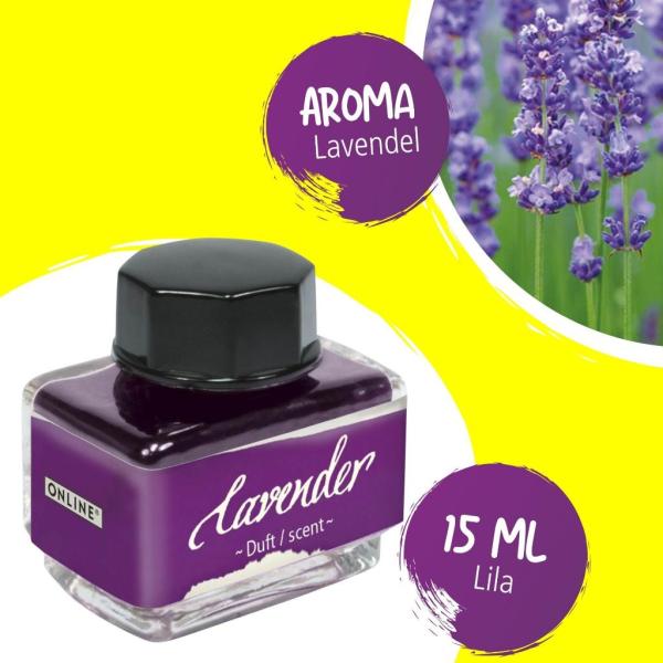 Online Tintenglas 15ml Tinte der Sinne lavender