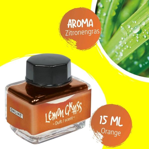 Online Tintenglas 15ml Tinte der Sinne lemon grass