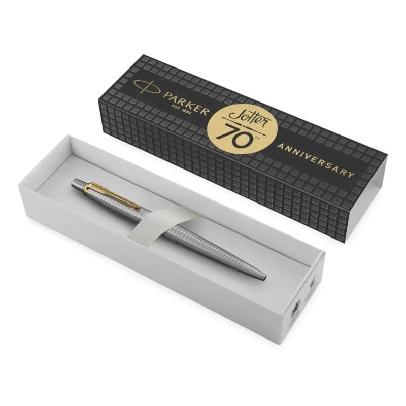 Parker Kugelschreiber Jotter Chrom 70th Anniversary Special Edition Clip gold