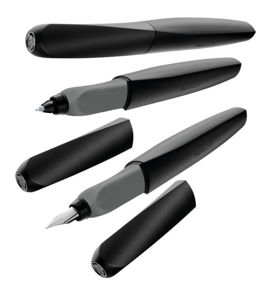 Pelikan Füllhalter Twist P457M schwarz - Feder: M