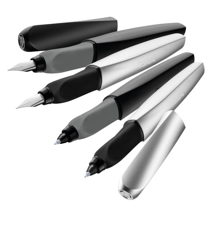Pelikan Füllhalter Twist P457M silber Feder: M