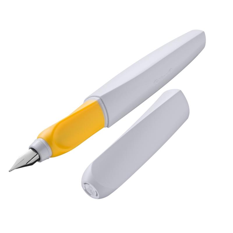 Pelikan Füllhalter Twist P457M blaugrau gelb - Feder: M