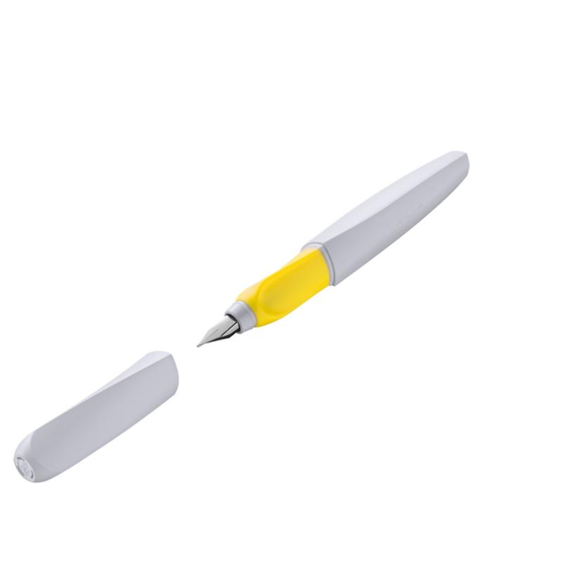 Pelikan Füllhalter Twist P457M blaugrau gelb - Feder: M