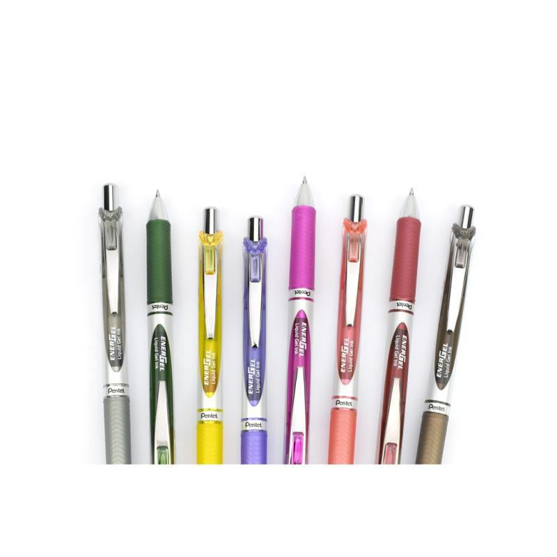 Pentel Tintenroller Liquid Gel EnerGel 0.7 0,35mm Metallspitze gelb