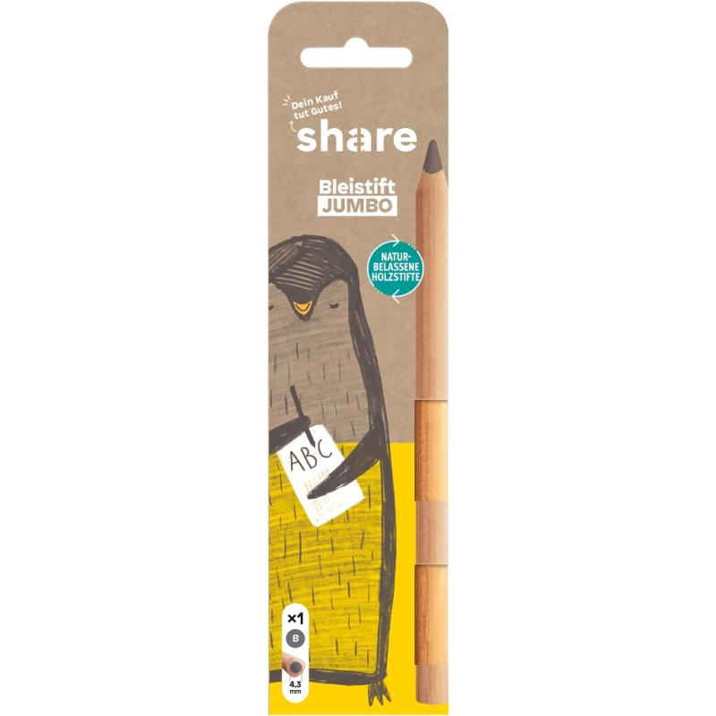 share Jumbo Bleistift B natur
