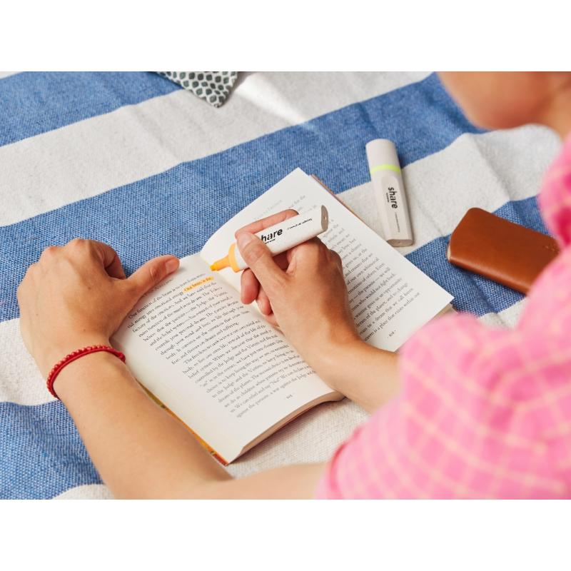 share 2 Textmarker neongelb + neonorange