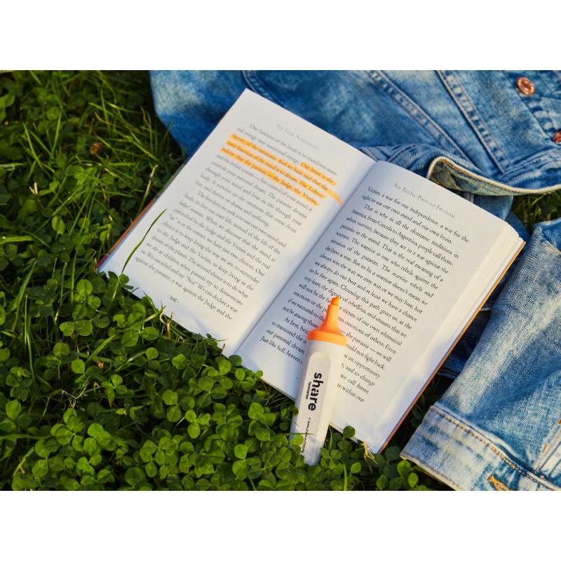 share 2 Textmarker neongelb + neonorange