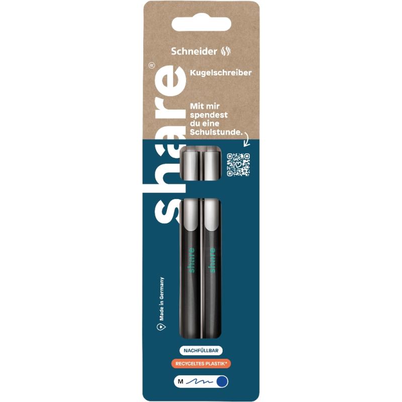 share 2 Kugelschreiber schwarz