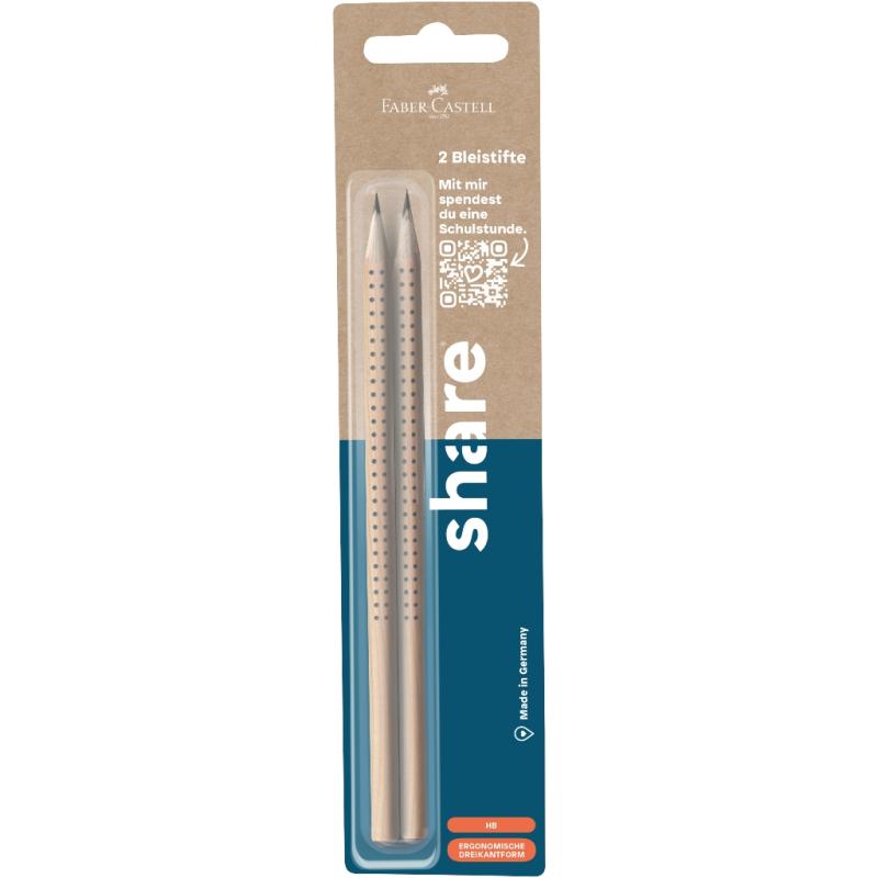 share 2 Bleistifte HB natur