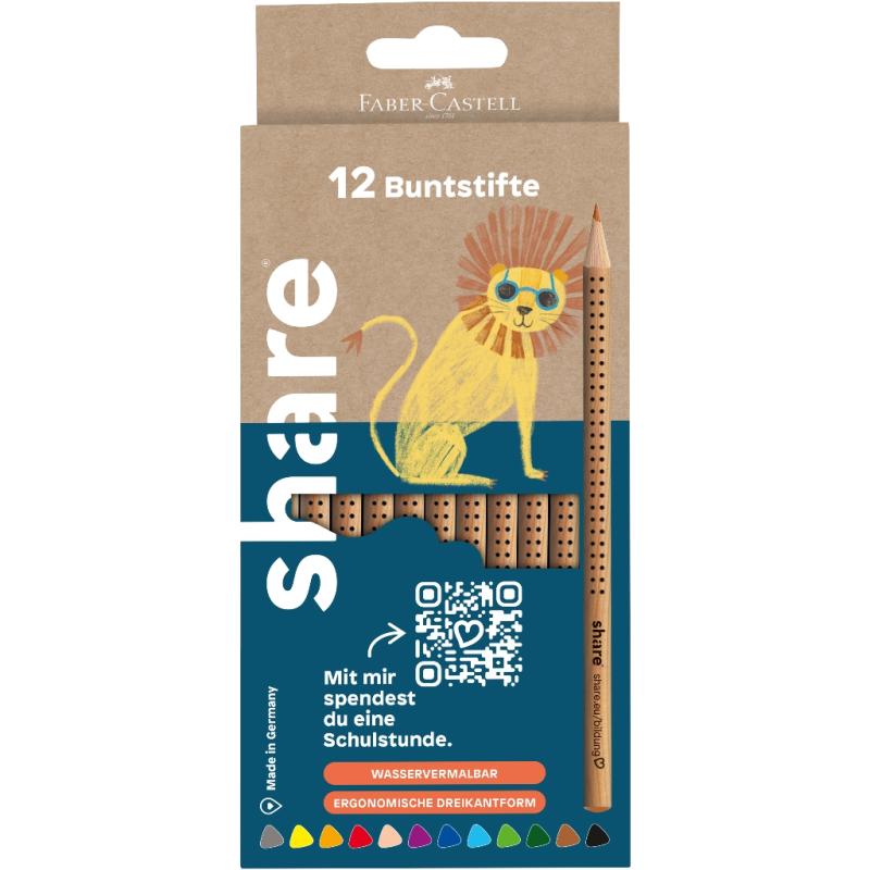share 12 Buntstifte wasservermalbar basic Set
