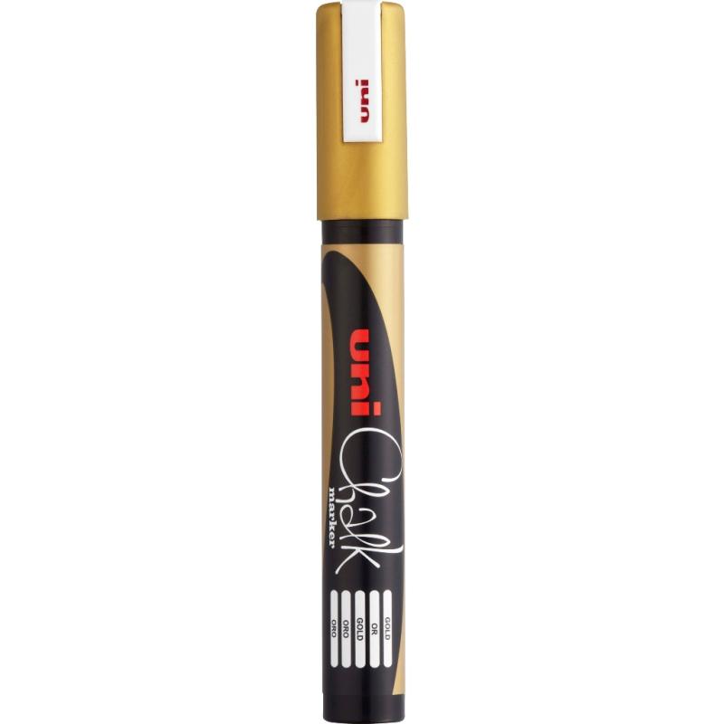 UniBall Uni Chalk PWE5M Kreidemarker gold