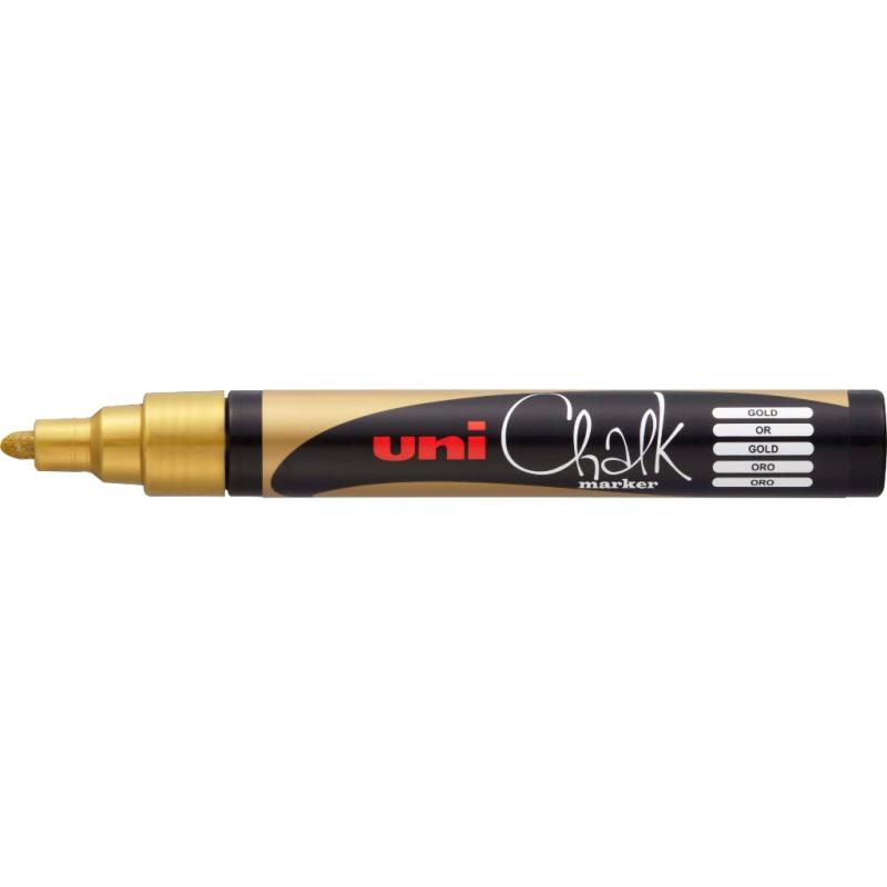 UniBall Uni Chalk PWE5M Kreidemarker gold