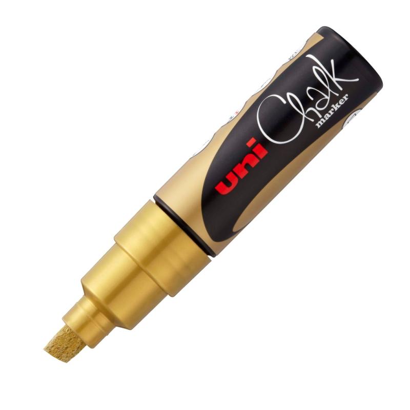 UniBall Uni Chalk PWE8K Kreidemarker gold