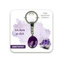 BB Edelstein Schlüsselanhänger Ich denk an dich Amethyst