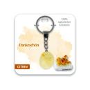 BB Edelstein Schlüsselanhänger Dankeschön Citrin