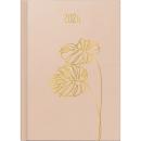 rido/idé Buchkalender Premium Young Line Monstera A5 1S/1T 2026