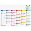 Brunnen Tafelkalender A4 Dataline 1S/6M 2026