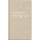 rido/idé Taschenplaner int. Icecoffee Textil hellbraun A6 9x15cm 2S/1W 2026