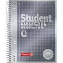 Brunnen Collegeblock A5 Student Premium 80 Blatt kariert Lineatur 5