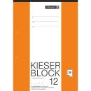 Brunnen Kieserblock 12 A4 Zeichenblock 25 Blatt gelocht unliniert
