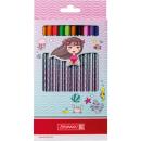 Brunnen Jumbo Buntstifte 12 Stück Etui Fantasy Little Mermaid