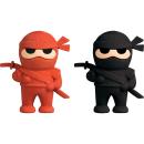Brunnen Radiergummi 3D Ninja Power rot schwarz